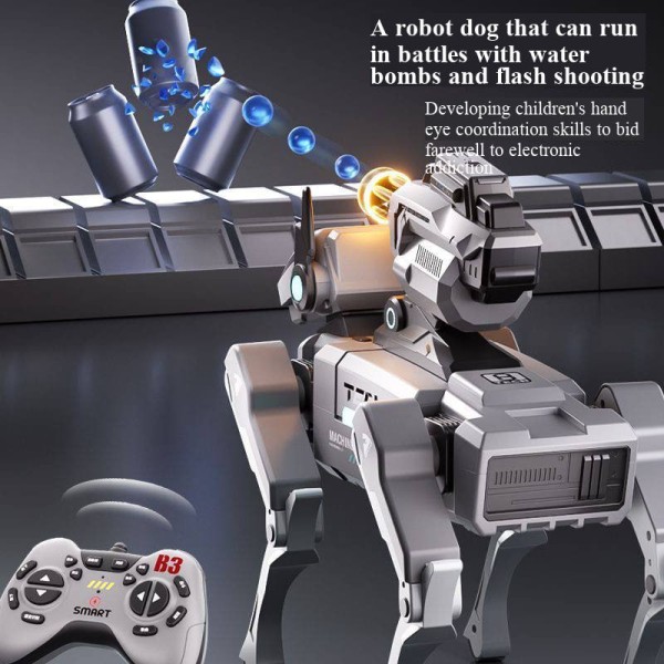 Remote Control Robot Dog Toy for Kids, Programmable Interactive Pet with Dancing/Push up Moves, AI Toy, Voice Control, 25m Range, STEM Learning, Rechargeable, Ideal for Boys Girls ...